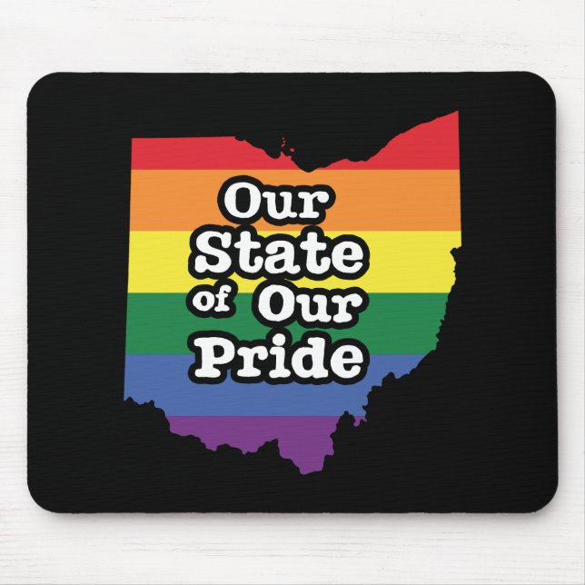 Tapis De Souris Our State of Our Pride Ohio (Devant)
