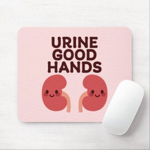 Tapis De Souris Ourine Bonnes Mains - Cute Souriant Conception Du