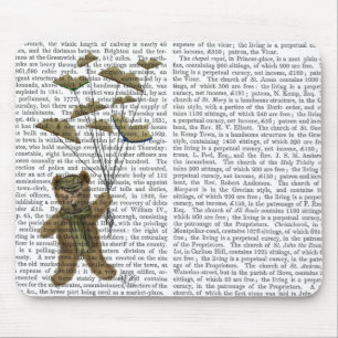 Tapis De Souris Ours avec papillons du livre