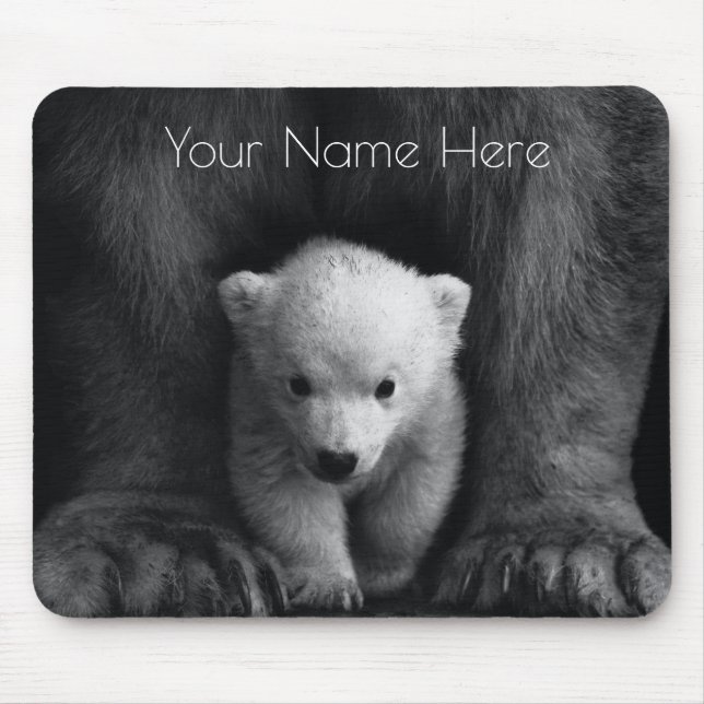 Tapis De Souris Ours bébé mignon faune (Devant)