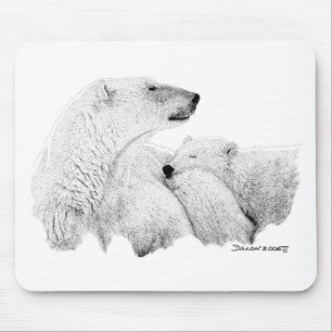 Tapis De Souris Ours blancs