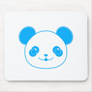 Tapis De Souris Ours bleu Kawaii Panda