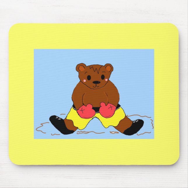 Tapis De Souris Ours boxeur (Devant)