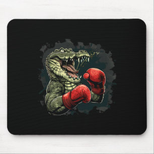 Tapis De Souris Ours boxeur avec gants de boxe Kickboxing Boxe drô