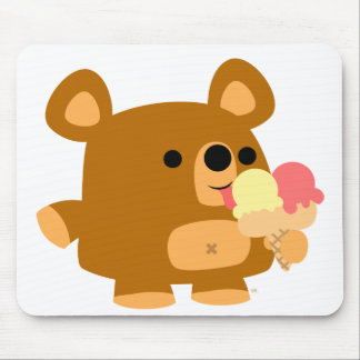 Tapis De Souris Ours cartonné mignon avec boules :) mousepad