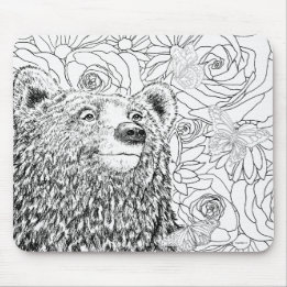 Tapis De Souris Ours courageux