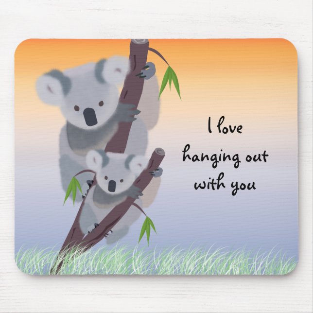 Tapis De Souris Ours de koala australien mignon Mousepad (Devant)