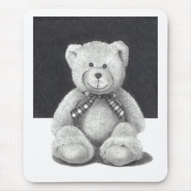 Tapis De Souris Ours de nounours au crayon (Devant)