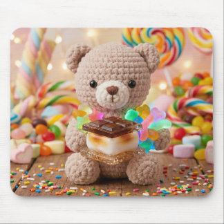 Tapis De Souris Ours en peluche au crochet avec fantaisie de S'mor