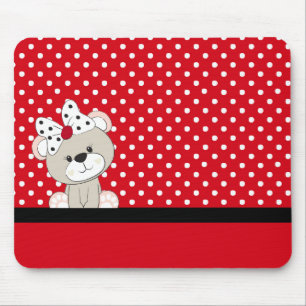 Tapis De Souris ours en peluche mignon