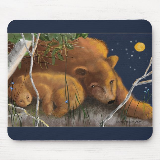 Tapis De Souris Ours et CUB de mère (Devant)