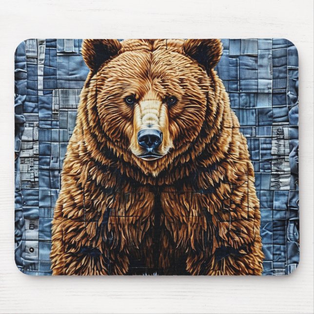 Tapis De Souris Ours grizzly (Devant)