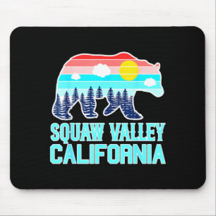 Tapis De Souris Ours grizzly vallée olympique californie vintage
