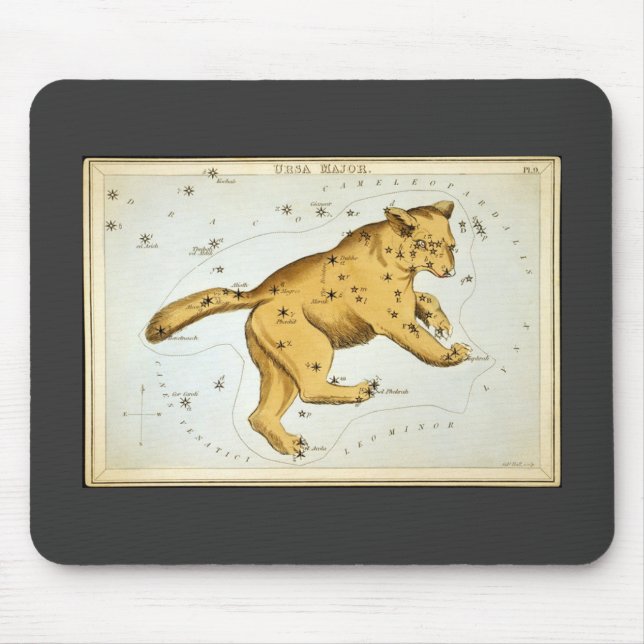 Tapis De Souris Ours majeur de l'Ursa vintage (Devant)