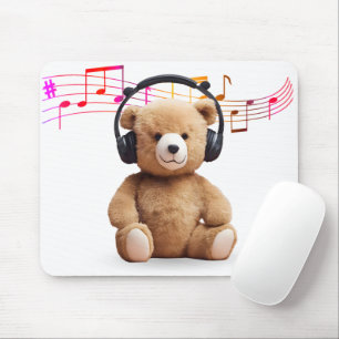 Tapis De Souris Ours Musique Avec Casque