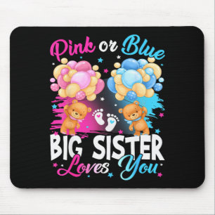 Tapis De Souris Ours Nk Ou Bleu Grande Sœur T'aime Révélation De S