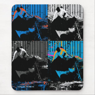 Tapis De Souris Ours Panda Dessin Moderne Multi-panneaux