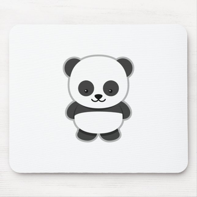 Tapis De Souris Ours panda mignon (Devant)