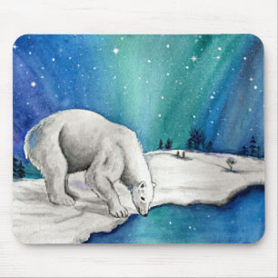 Tapis De Souris Ours polaire Aurora