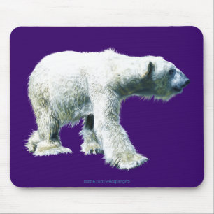 Tapis De Souris OURS POLAIRE Marcher Faune Mousepad