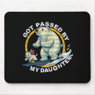 Tapis De Souris Ours Polaire Ski Design Fait Pied Par Ma Fille Fu