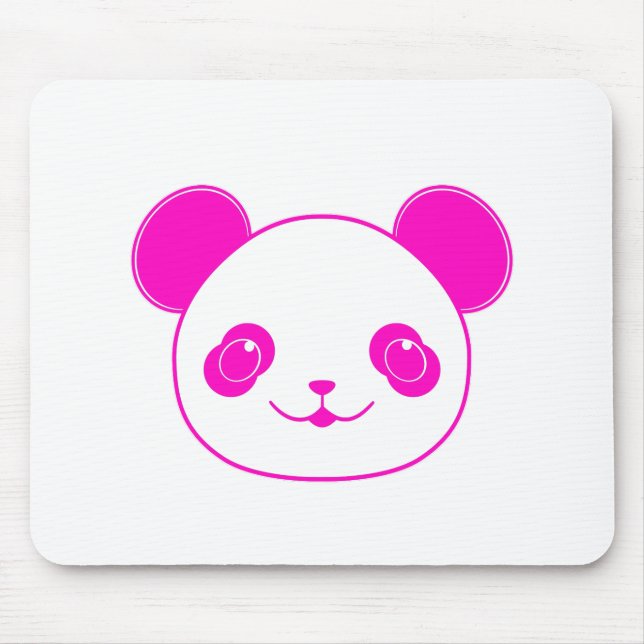 Tapis De Souris Ours rose Kawaii Panda (Devant)