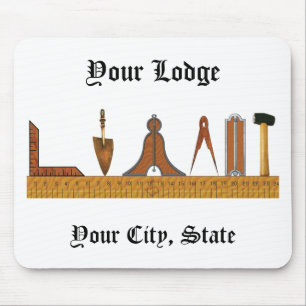 Tapis De Souris Outils de travail de la Freemason