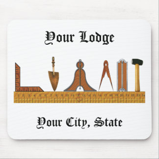 Tapis De Souris Outils de travail de la Freemason