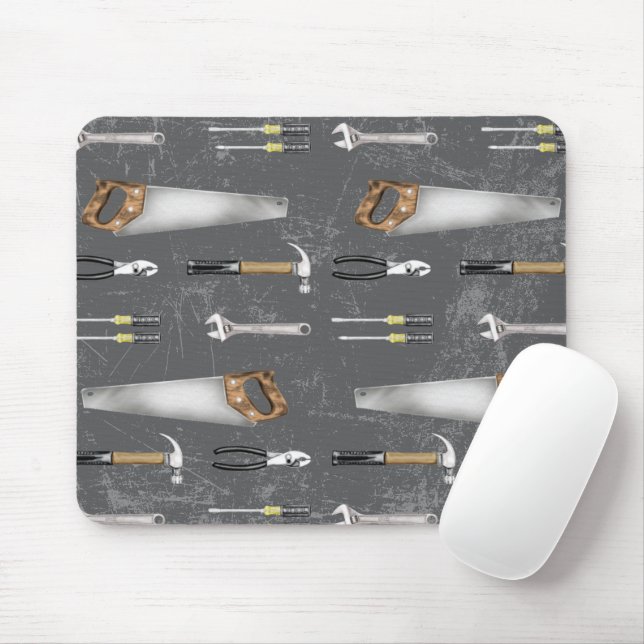 Tapis De Souris Outils de travailleur rustiques  (Avec souris)