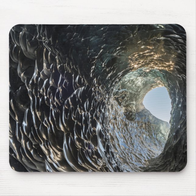 Tapis De Souris Ouverture circulaire dans une grotte de glace (Devant)