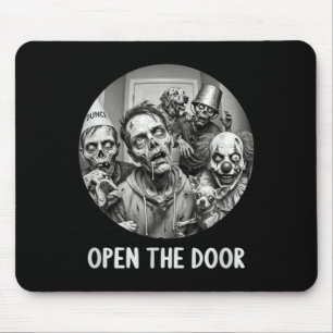 Tapis De Souris Ouvrez la porte Chiens zombies drôles Chien drôle