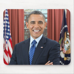 Tapis De Souris Oval Office Portrait, Obama Barack Président des É