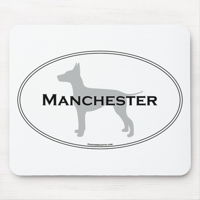 Tapis De Souris Ovale de Manchester (Devant)