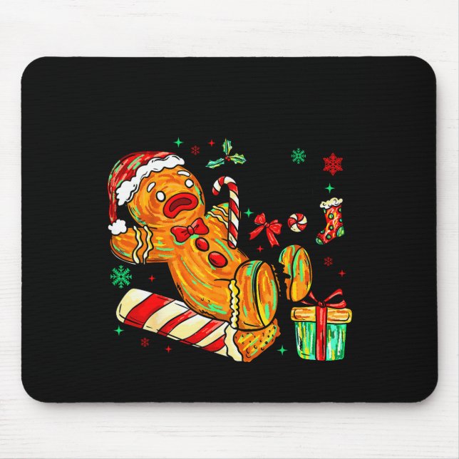 Tapis De Souris Overbaked And Over It Gingerbread Christmas Baking (Devant)