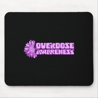 Tapis De Souris Overdose Awareness Purple Ribbon Drug Addiction 32