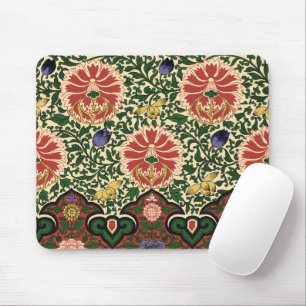 Tapis De Souris Owen Jones Chinoiserie Rouge Lotus Floral Art Desi