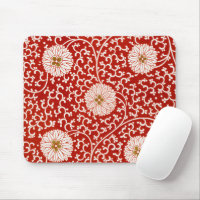 Owen Jones Ornement Chinois Fleurs Rouges et Blanc