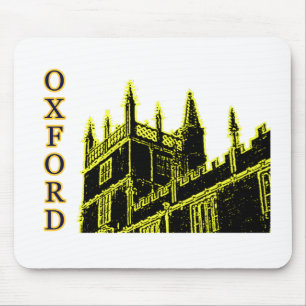 Tapis De Souris Oxford Angleterre 1986 jaunes de construction de s