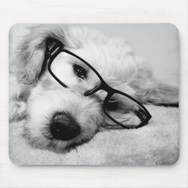 Tapis De Souris Oxyde d'or avec lunettes (Devant)