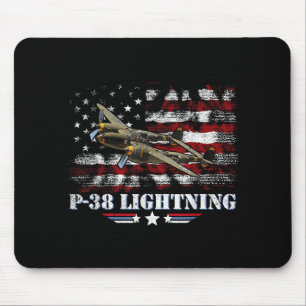 Tapis De Souris P-38 Lightning P38 2ème guerre mondiale Avion de c