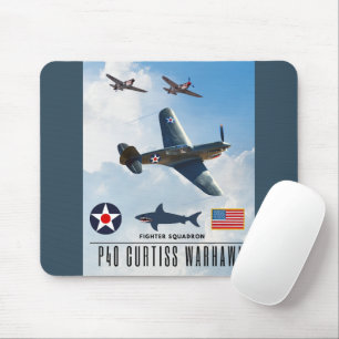TAPIS DE SOURIS P-40 CURTISS WARHAWK SQUADRON