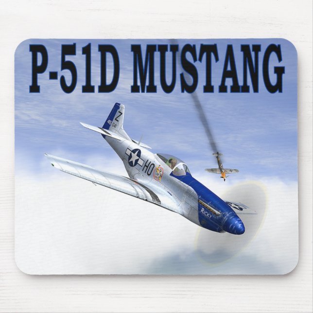 Tapis De Souris P-51 contre BF109 MOUSEPAD (Devant)