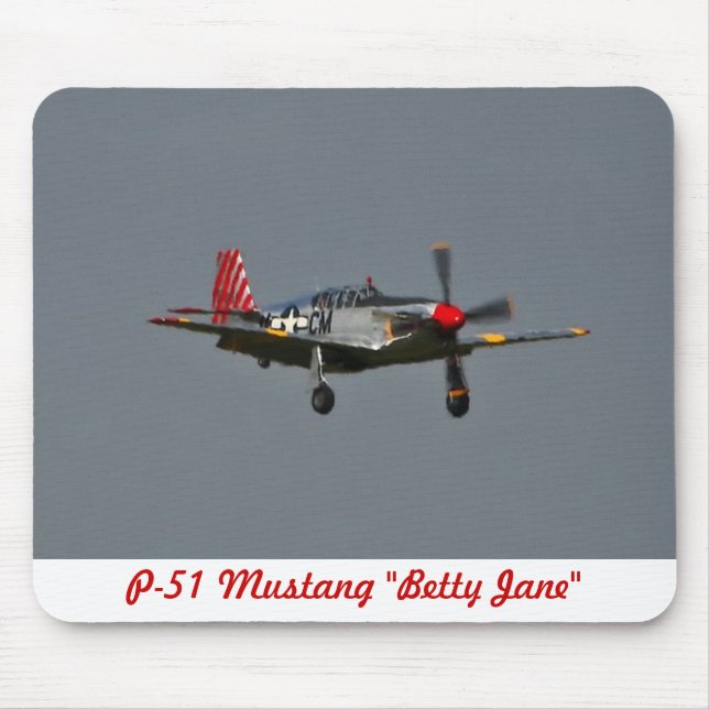 Tapis De Souris P-51 mustang Betty Jane Mousepad (Devant)