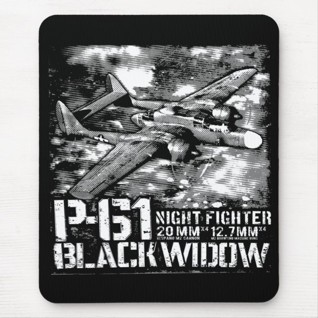 Tapis De Souris P-61 Black Widow (Devant)