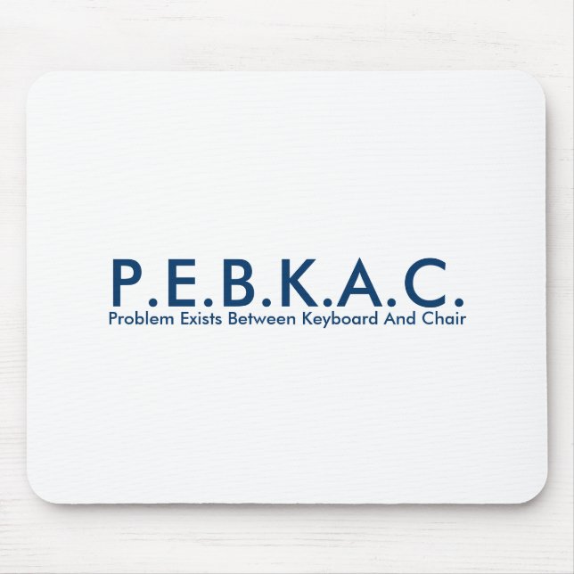 Tapis De Souris P.E.B.K.A.C. Mousepad (Devant)