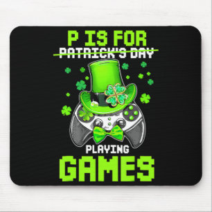 Tapis De Souris P Est Pour Jouer Jeux Garçon Enfants Vidéo Gamer S