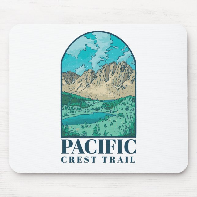 Tapis De Souris Pacific Crest Trail Art (Devant)