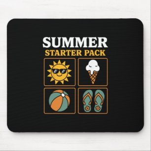 Tapis De Souris Pack de démarrage d'été Sun Flip Flops Ll et crème