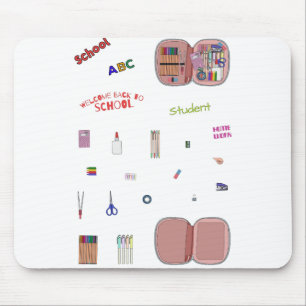 Tapis De Souris Pack ensemble de paquets Retour à l'école