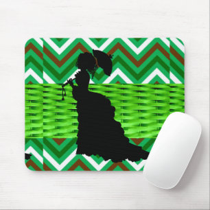 Tapis De Souris Pad Chevron GreenMouse afro-américain ! Tapis de s